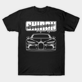 Chiron Super Sport - White Print T-Shirt